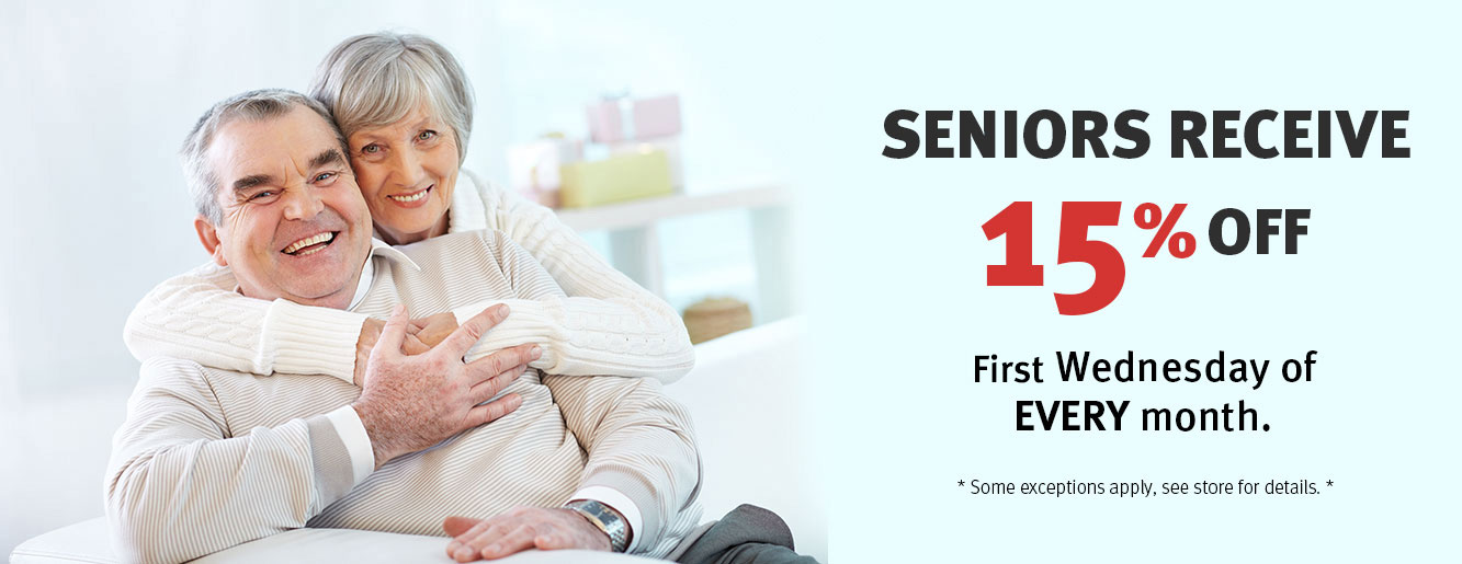 Seniors Day – 15% OFF*